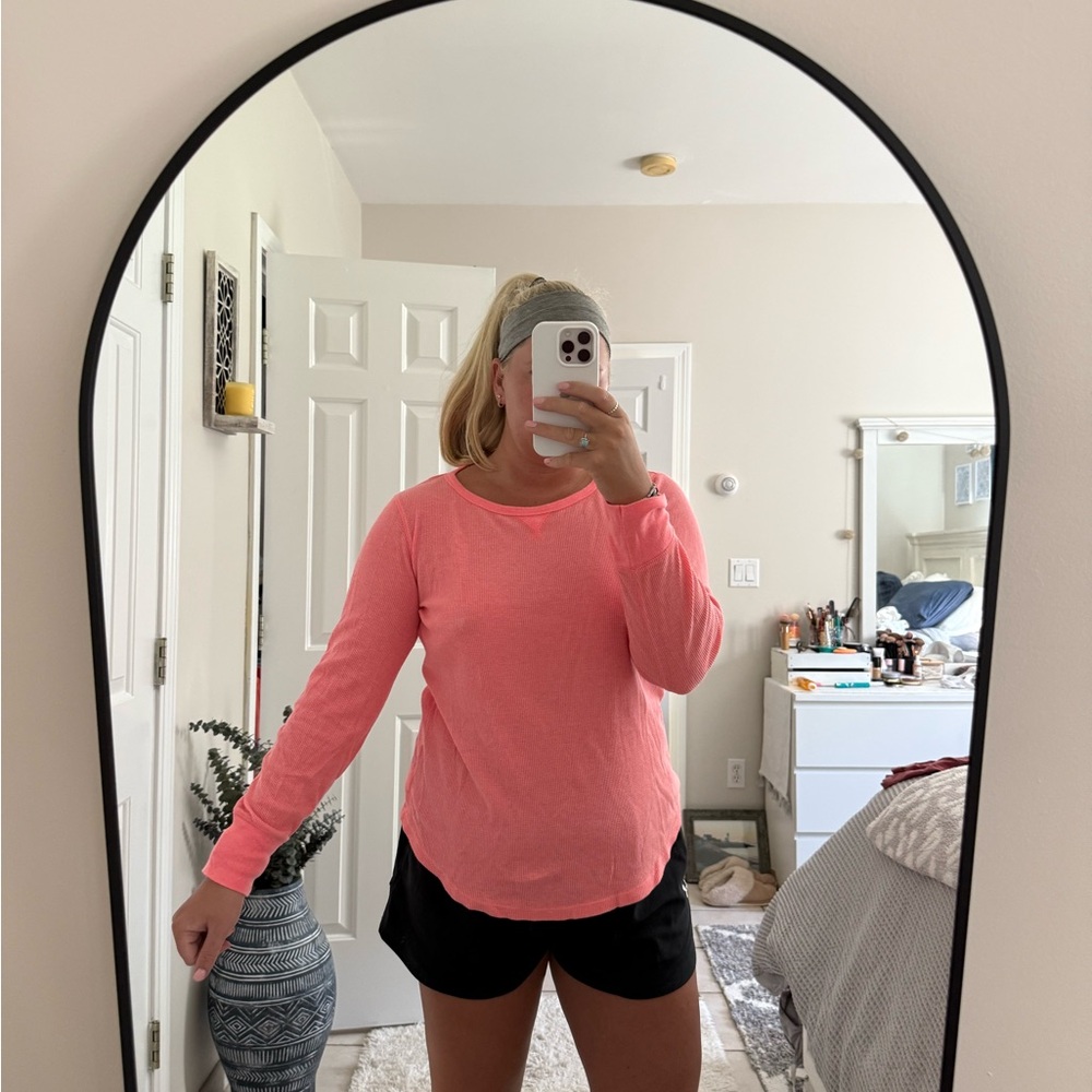 Women's Pink Long Sleeve Top